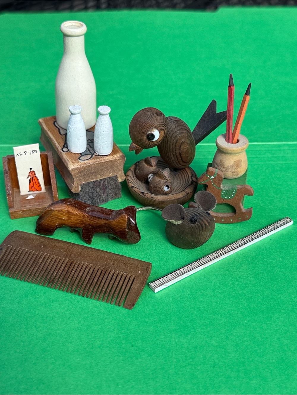 Miniature Wooden Collection 12 Items